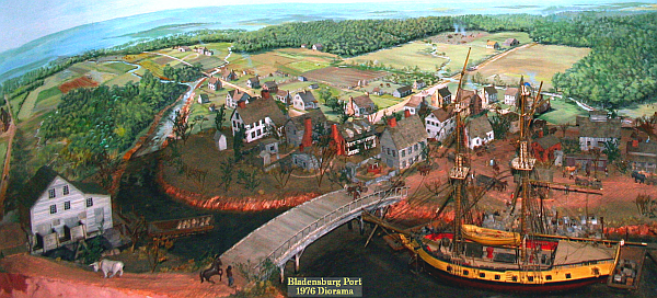 Bladensburg colonial port diorama