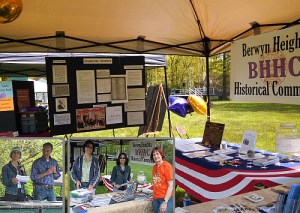 BHHC tent, exhibits, inserts